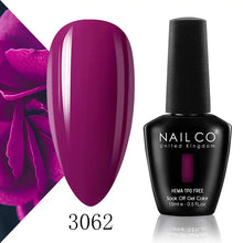Load image into Gallery viewer, NAILCO 15ml Nail Gel Polish Semi Permanent UV Varnish Nails Art Gel Vernis Manicure TOP BASE Nails Products Supplies Equipment
