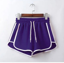 Load image into Gallery viewer, Women yoga Shorts Summer outer wear mid-waist casual loose straight pants lady stylish thin breathable wide leg gym short pants
