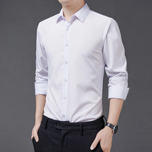 Load image into Gallery viewer, Stretch Solid Business Shirt Men
