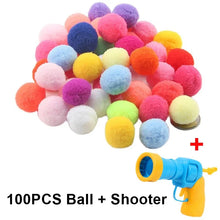 Load image into Gallery viewer, Cat Toys Interactive Launch Training Toy For Pet Kitten Creative Mini Shooting Gun Games Stretch Plush Ball Toys Pet Supplies
