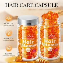 Load image into Gallery viewer, Hair Care Essence Capsules Bee-Infused For Women &amp; Men Hair Care Oil Smooth Repair Damaged Hair Treatment Serum,Vitamin A,E,H,B5
