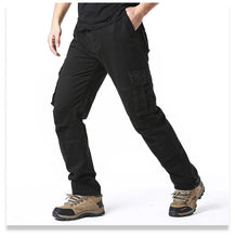 Load image into Gallery viewer, Loose Cotton Tactical Cargo Pants
