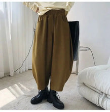 Load image into Gallery viewer, Women's Wide-Leg Pants Oversized Casual Harem Trousers with Pockets
