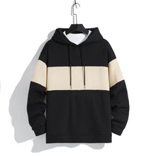 Load image into Gallery viewer, Men's patchwork color hoodie light fleece hoodie long sleeve hoodie sports hoodie
