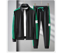 Load image into Gallery viewer, Autumn Mens Sportswear Suits Fashion Tracksuit 2 Piece Sets Jacket+Pants Sweatsuit Man Outdoor Joggers Running Sports Suits 5XL
