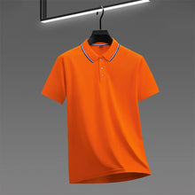 Load image into Gallery viewer, Men's Casual Solid Color Short Sleeve Polo Shirt  Summer Fashionable Comfortable Versatile Top for Men
