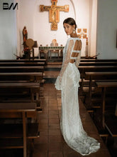 Load image into Gallery viewer, Shimmering Pearl Sheath Wedding Gown
