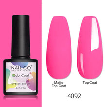 Load image into Gallery viewer, NAILCO 8ml Pink Red Colors Gel Nail Polish Nail Art Varnishes Gel Lacquer Coat LED Nails Manicure Design UV Gel Varnish Soak Off
