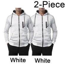Load image into Gallery viewer, Men's Hoodie Black White Army Green Red Hooded Color Block Fleece Cool Casual Winter Clothing Apparel Hoodies Sweatshirts
