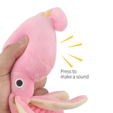 Load image into Gallery viewer, Pet Plush Toy for Small Large Dogs Cats Molar Toys Octopus Shape Interactive Cotton Rope Toy Dog AccessoriesTraining Squeaky
