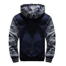 Load image into Gallery viewer, Camouflage Fleece Hooded Jacket
