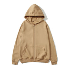 Load image into Gallery viewer, Men’s High Street Solid Zip-Up Hoodie
