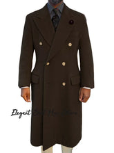 Load image into Gallery viewer, Double Breasted Peak Lapel Overcoat
