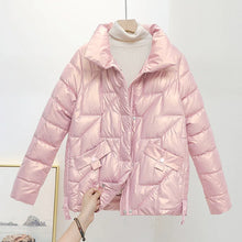 Load image into Gallery viewer, Glossy Winter Cotton Padded Parka
