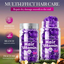 Load image into Gallery viewer, Hair Care Essence Capsules Bee-Infused For Women &amp; Men Hair Care Oil Smooth Repair Damaged Hair Treatment Serum,Vitamin A,E,H,B5
