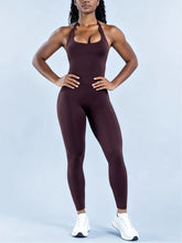 Load image into Gallery viewer, Women Yoga Set Seamless Sports Halter Neck Top Waist Trainer Leggings Suit Squat Proof Butt Lifting Workout Fitness Gym Clothing
