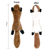 Load image into Gallery viewer, Funny Simulated Animal No Stuffing Dog Toy with Squeakers Durable Stuffingless Plush Squeaky Dog Chew Toy Crinkle Pet Squeak Toy
