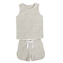 Load image into Gallery viewer, Ribbed Summer Kids Casual Set
