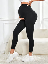 Load image into Gallery viewer, Maternity Leggings Over TheBelly Buttery Soft Pregnancy Workout Pants High Waisted Maternity Activewear for Women
