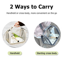 Load image into Gallery viewer, Portable Bird Travel Bag With Stand &amp; Removable Straps Breathable Design Suitable for Small Pets and Birds Parrots Hamsters
