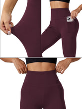 Load image into Gallery viewer, Women's Super Soft Leggings with Pockets, High Waisted Tummy Control for Yoga Workout and Casual Lounge Wear Comfort
