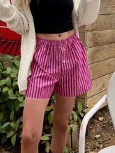Load image into Gallery viewer, Elastic Waist Solid Summer Shorts
