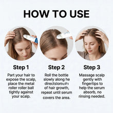 Load image into Gallery viewer, Roll On Hair Serum Leave In Care Scalp Oil Balancing Non Greasy Smooth Frizz Portable Touch Up with Rosemary Extracts 25ml
