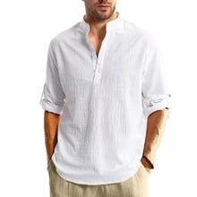 Load image into Gallery viewer, Lightweight Henley Casual Shirt Men
