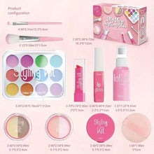 Load image into Gallery viewer, Children's Makeup Toy Set Simulated Beauty Makeup Box Set No Smearing No Liquid 10 Piece Non-toxic Set (Non Real Makeup)
