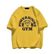 Load image into Gallery viewer, Summer Gym T-Shirts 100 Cotton Oversized Women's T Shirt Graphic Print Sporty Men Tee High Quality Men's Clothes Free Shipping
