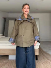Load image into Gallery viewer, Casual Double Sided Women Coats Loose Long Sleeve Turn-Down Collar Pocket Female Jacket 2026 Autumn Fashion Lady Outwear New
