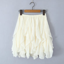 Load image into Gallery viewer, Summer Clothes Pleated Skirts Women Mini Skirts Luxury Designer Ruffle Skirts Elegant Japanese Y2k Black Lace Skirts Lace Trim
