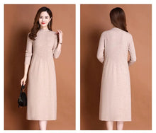 Load image into Gallery viewer, Autumn Knit A-Line Sweater Dress
