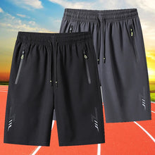 Load image into Gallery viewer, Summer Men's Shorts Cool Sportswear Running Sport Shorts Casual Bottoms Gym Fitness Training Jogging Short Pants Men Black Gray
