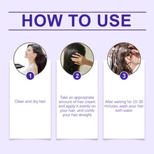 Load image into Gallery viewer, Keratin Hair Straightening Cream Reduce Dry Frizzy Damaged Hair Care Restore Soft Smooth Shiny Moisturizing Hair Conditioner
