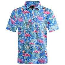 Load image into Gallery viewer, Hawaiian Print Streetwear Polo Shirt
