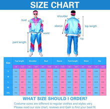 Load image into Gallery viewer, Tracksuit Costumes for Men 90s Hip Hop Shell Suit Costume Mens 80s Retro Tracksuit Jacket Disco Costume Windbreaker and Pants
