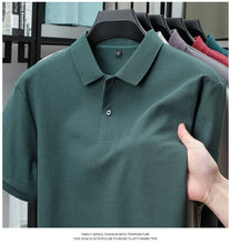 Load image into Gallery viewer, Men's 100% Cotton Polo Shirt - Summer Casual Breathable Tee,19 Colors,Ideal for Golf and Sports,Business Casual,Silk-Like Finish
