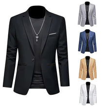 Load image into Gallery viewer, Autumn Slim Casual Suit Jacket
