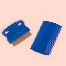 Load image into Gallery viewer, 4 Pack Flea Lice Comb, Stainless Steel Dog Cat Grooming Combs with Rounded Teeth, Double Sided Professional Pet Tear Stain Remover
