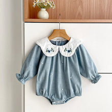 Load image into Gallery viewer, Floral Ruffle Baby Girl Romper
