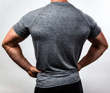 Load image into Gallery viewer, Summer Gym T-shirts Men's Solid Fitness Clothing O-neck Short Sleeve Tops Breathable Slim Bodybuilding Workout Muscle Tees Male
