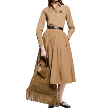 Load image into Gallery viewer, Embroidered Shirt Skirt Office Set
