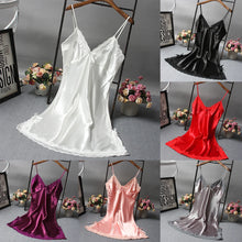 Load image into Gallery viewer, Lace V Neck Mini Nightgown
