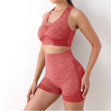 Load image into Gallery viewer, Yoga Set Gym Shorts Women Sport Bras Brassiere Workout Tops for Women Yoga Clothes Fitness Leggings Gym Set Seamless Yoga Sets
