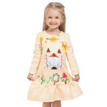 Load image into Gallery viewer, Printed Flower Casual Girls Dress
