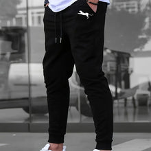 Load image into Gallery viewer, Men's Summer Casual Joggers, Elastic Drawstring Waist and Cuffs, Logo Print, Loose Fit, Comfortable Fabric, Sports Pants
