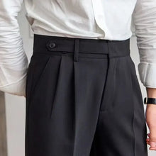 Load image into Gallery viewer, Classic Pleated Business Suit Trousers
