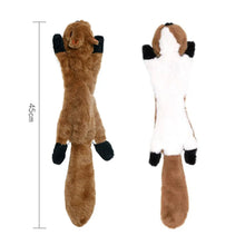 Load image into Gallery viewer, Funny Simulated Animal No Stuffing Dog Toy with Squeakers Durable Stuffingless Plush Squeaky Dog Chew Toy Crinkle Pet Squeak Toy
