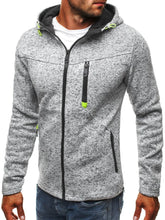 Load image into Gallery viewer, Men's Hoodie with Side Zipper Pockets Thin Wool Solid Color Tracksuit Casual Everyday Outdoor Hooded Tracksuit Long Sleeves
